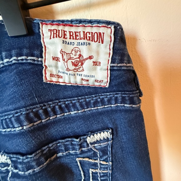 True Religion Billie Low Rise Straight Leg Jeans Dark Wash Women’s Size 29 - Picture 7 of 8